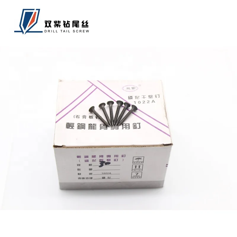 Bugle head sharp point cheap Zinc Black Gray Phosphate Drywall Screw