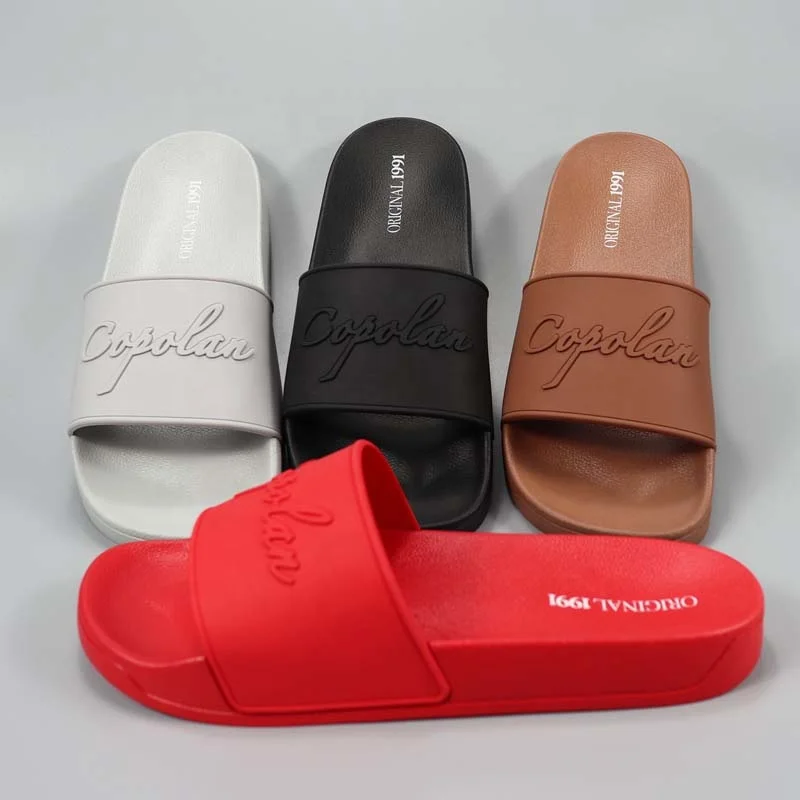 2024 rubber pool beach Customised sliders Customized design spa Printed Logo Private Label Slippers Slides With Logo