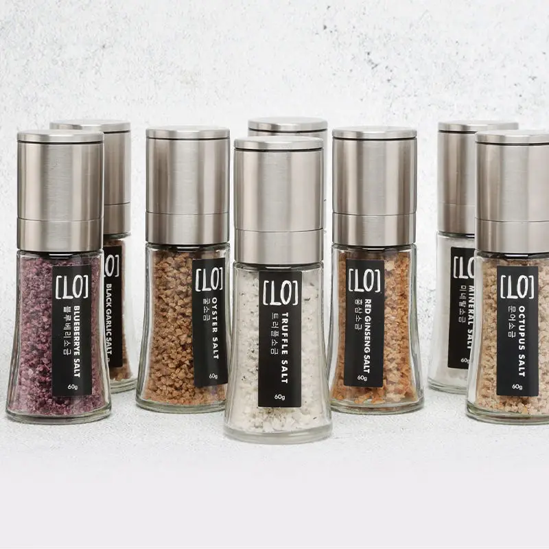 HAEYEAREUM3 PREMIUM TRUFFLE SEA SALT LO 60g GRINDER maintaining the taste and aroma of seasalt with a stainless steel grinder
