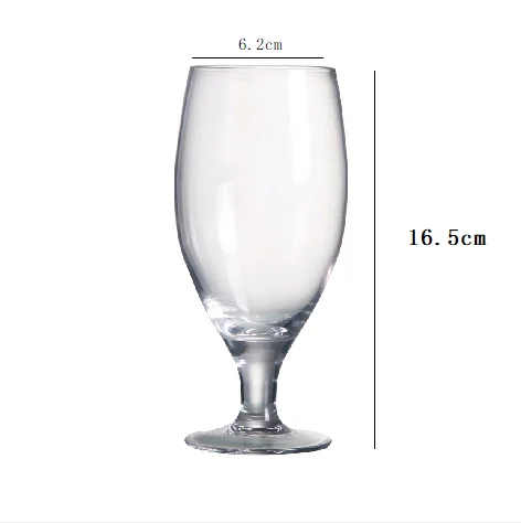 Custom Print Logo German Wheat Tulip Handmade Wheat Crystal Craft Beer Glass