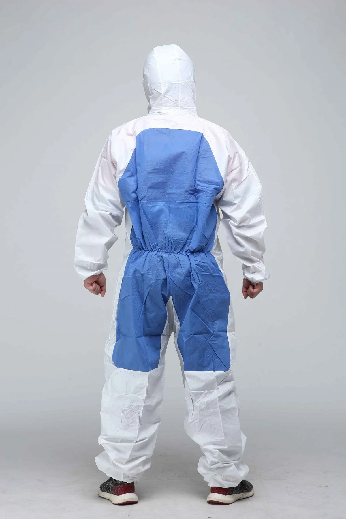 Disposable Non Woven Type 5/6 Certified Microporous Film Coverall with SMS Back