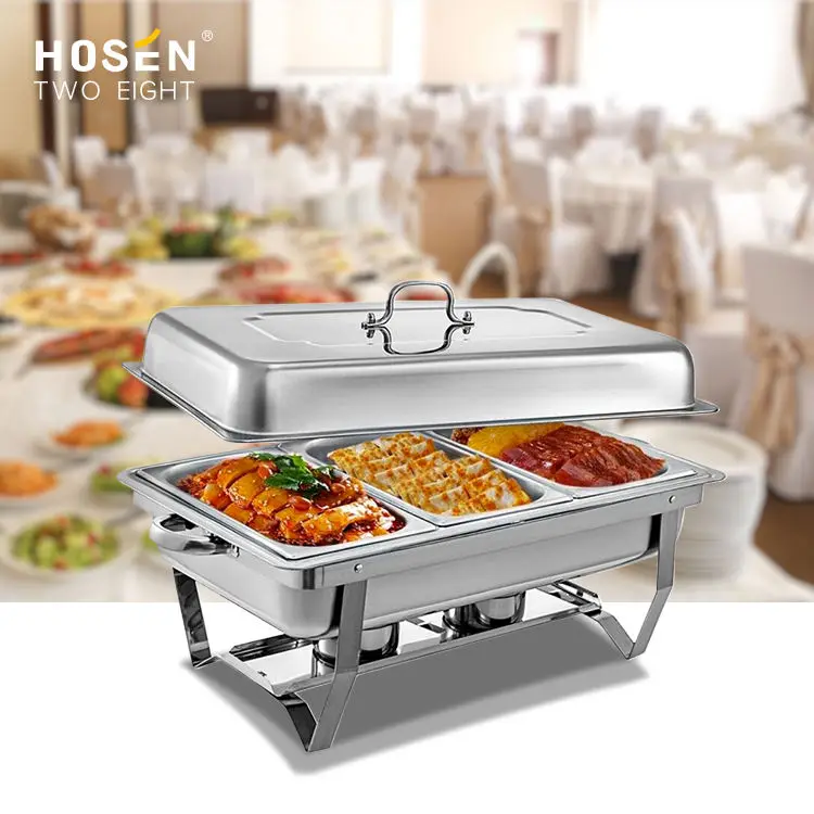 Dubai Catering Equipment Chafing Dish Party Catering Equipment Serving Dishes Buffet Food Warmer Food Pan Chafing Dish