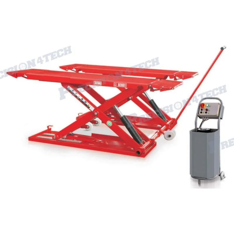 PRECISION 3 Tons Car Hydraulic Mid Rise Scissor Lift Machine With 1000 Mm Lifting Height For Car Repair And Maintanenc