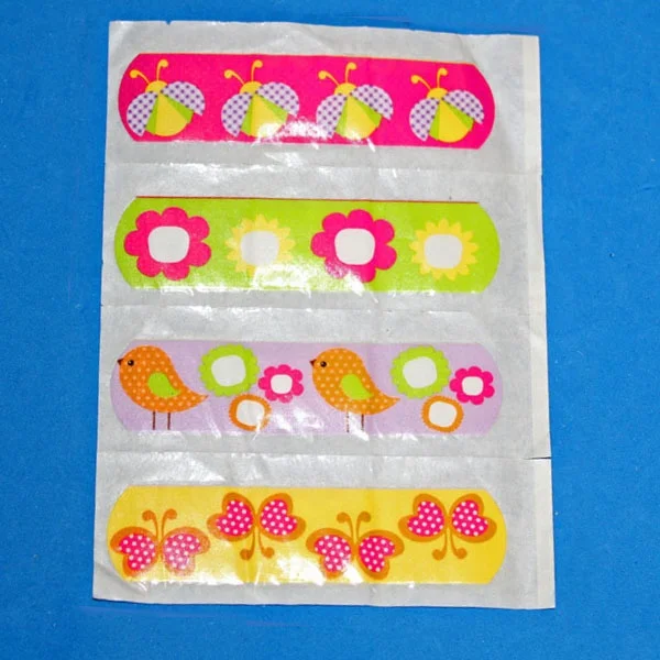 
different colors custom printed wound plaster band aid 