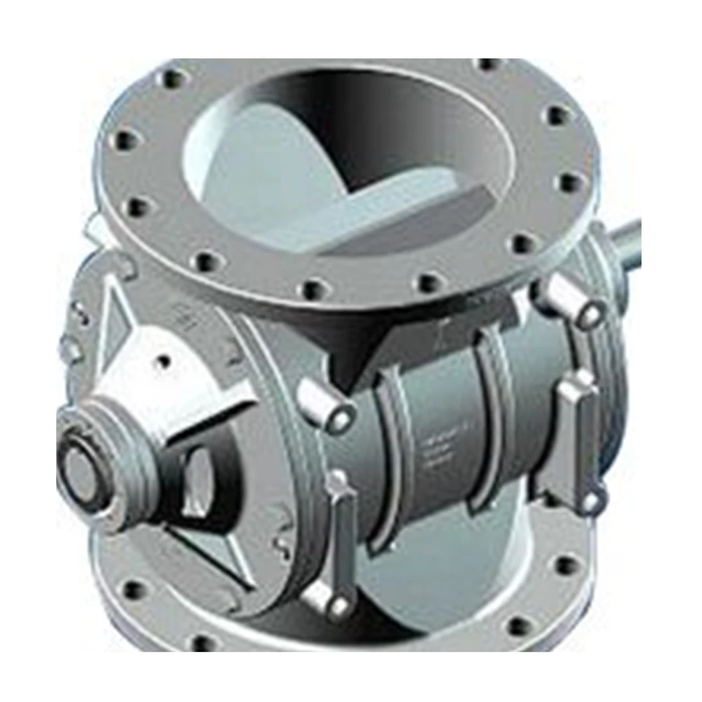bin rotary valve for bulk material blow-through buhler rotary airlock valve