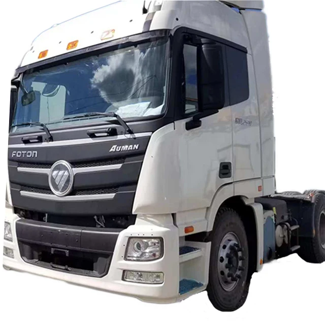 Hot Sale White Diesel Engine 6x4 Semitrailer Tractor 49Ton Truck with Automatic Transmission Gross Wheel