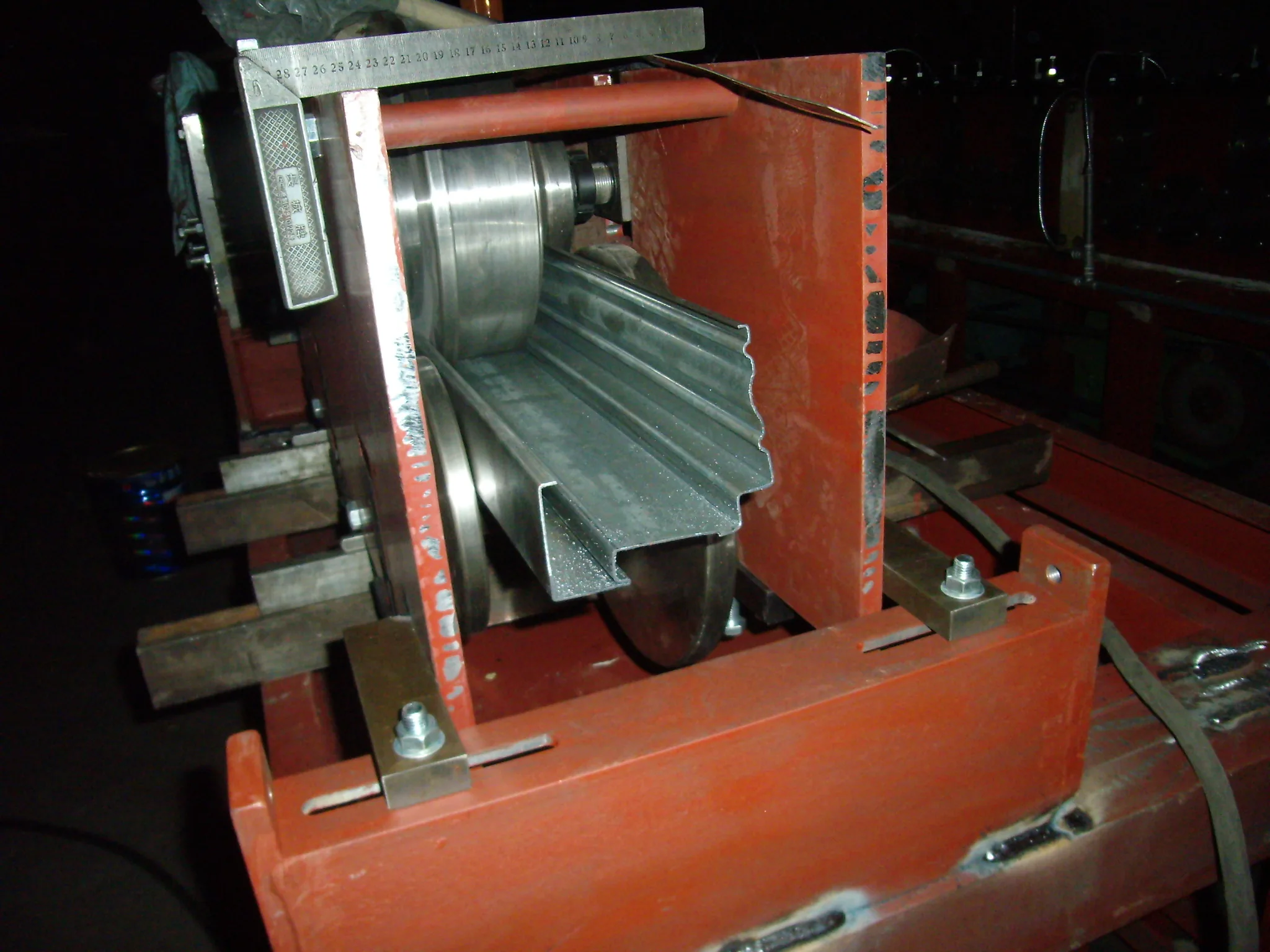 Automatic PLC Commercial Doors Industrial Doors fireproofing customized  door frame forming machine