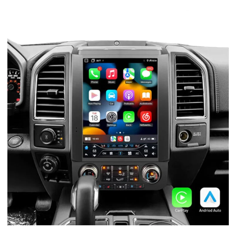 F150 Electronic Audio Player Amplifier Subwoofers GPS Navigation Head Unit WIFI Carply for Ford F 150 Tesla Style Screens Radio