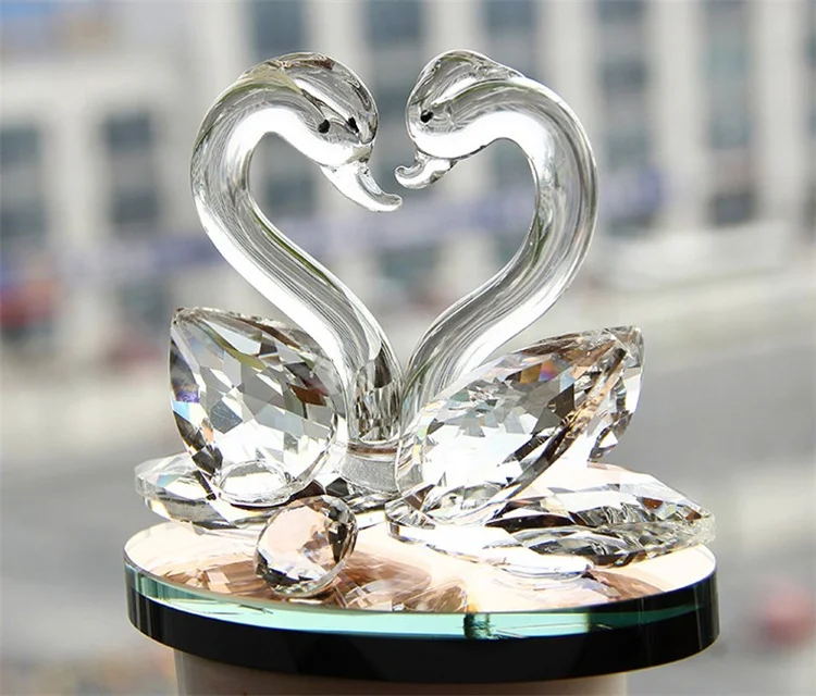 Crystal  swan wedding and baby shower return gift  Wedding Gifts Colors Crystal Swan Crafts