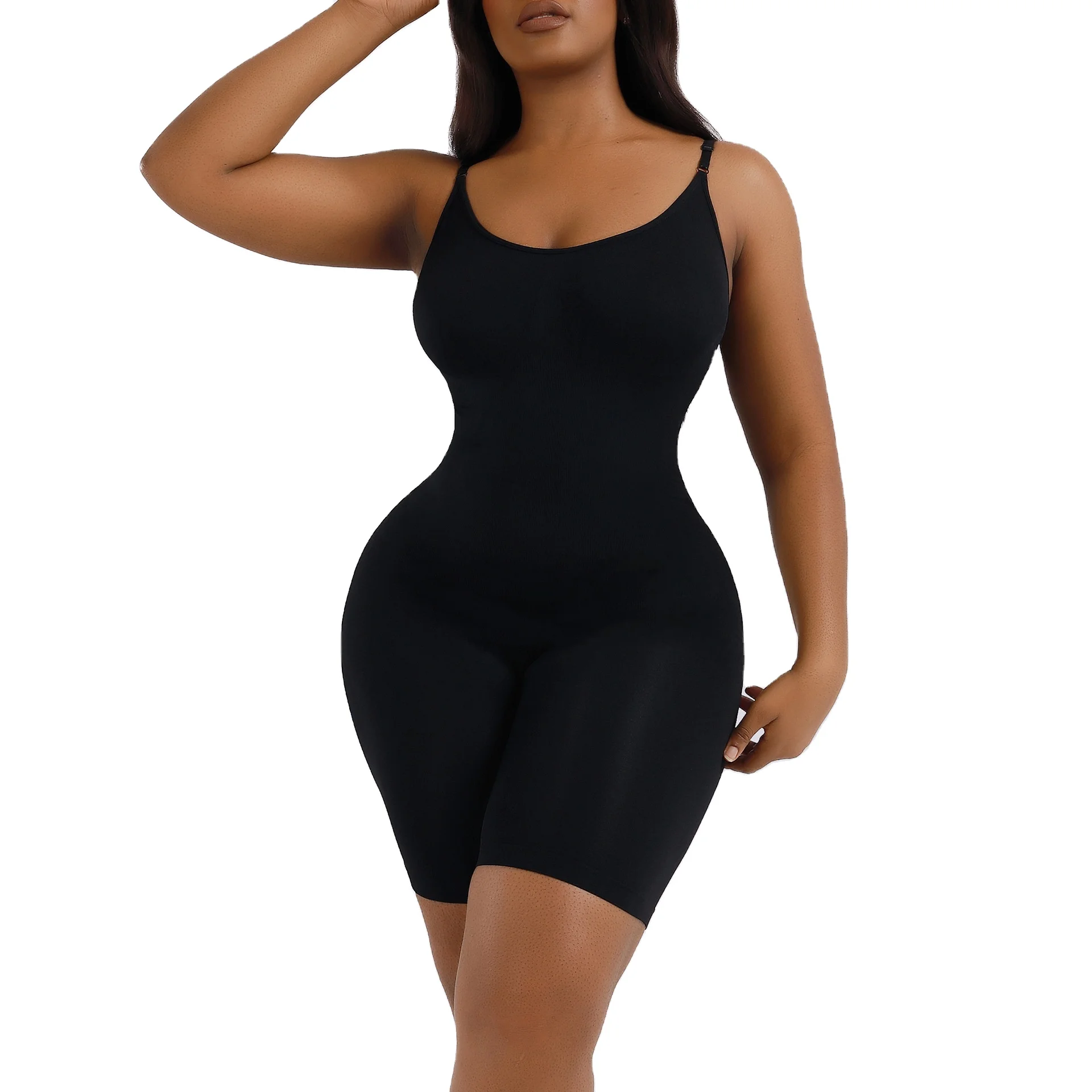 Factory wholesale European and American one-piece waist lifting buttock tight body fat woman large size shapewear custom