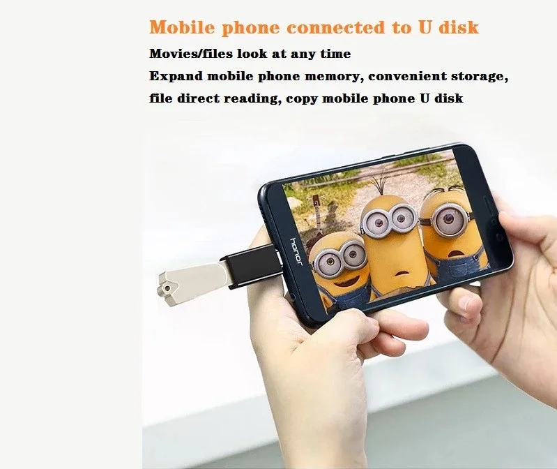  Высокоскоростной адаптер Otg Usb Type C папа-Usb 3 0 мама для