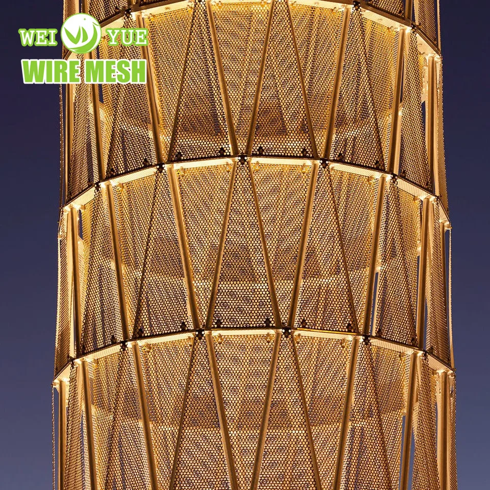 aluminum metal mesh curtain chain drapery fabric 1500x3000mm ACP/ACM Sheet For Interior or exterior wall cladding