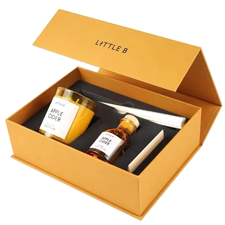 Eco Friendly Luxury Wholesale  Paper packaging Custom perfume gift set box Gift Box With InSerts