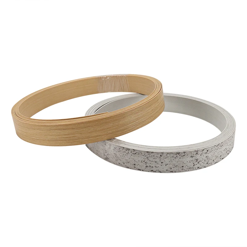 High grade waterproof edge strips wood grain pure color pvc edge banding for MDF board furniture