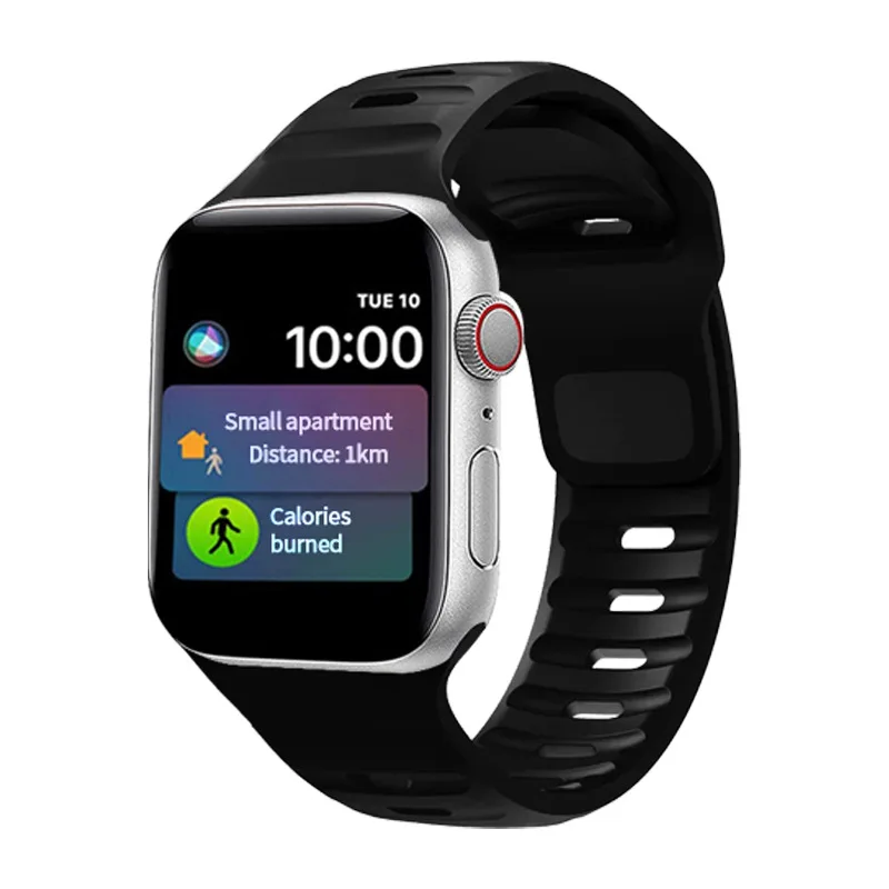 LeYI New Wristband Soft Silicone Watch Strap Sport Bracelet Band for IWatch 7 6 8 SE Ultra 49mm 45mm 41mm