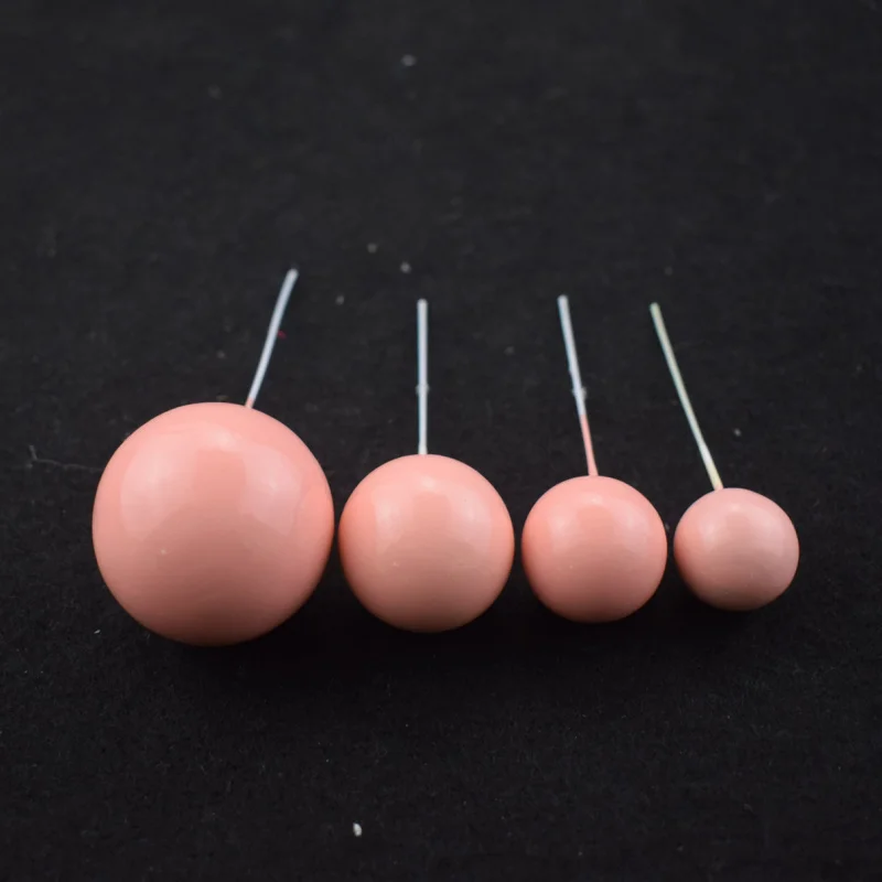 20pcs ins happy birthday cake decoration Gold Silver  Balls Cake Pick DIY Cake Insert Topper mixed size