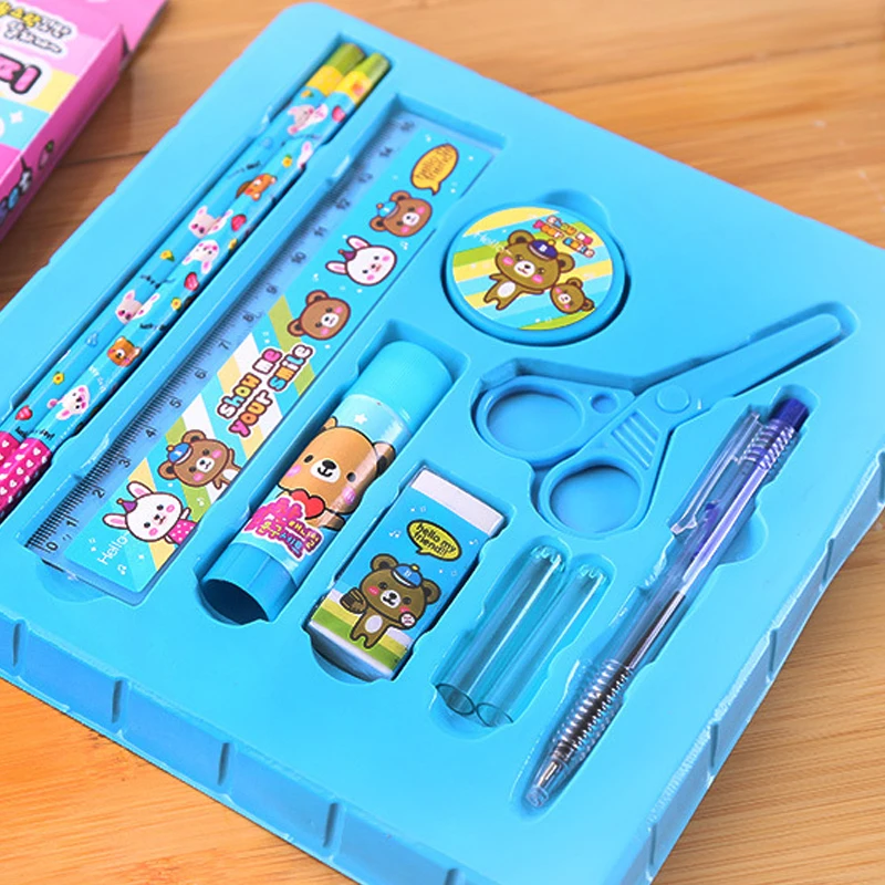 Custom design 100% High Quality	Kids Stationery Set Government Tender School Bag Set