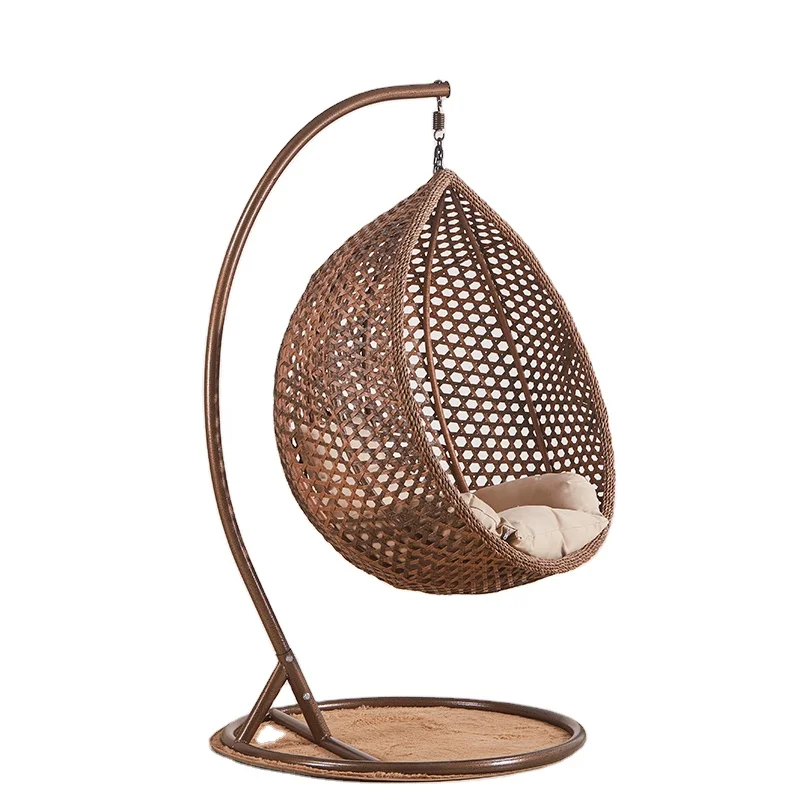 Modern simplicity single seat swing chair wicker single hanging chair