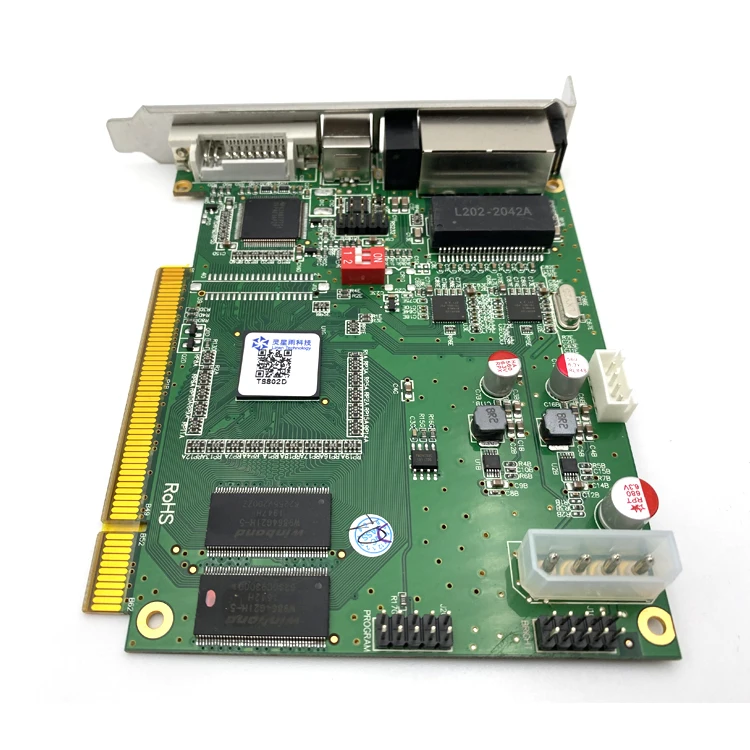 Linsn TS802D отправляющая карта светодиодный дисплей полноцветная