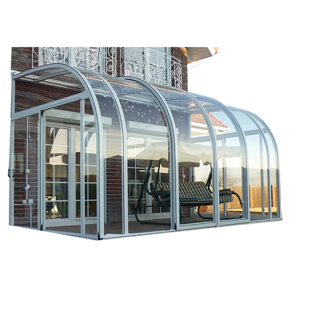 Gaoming Veranda Sunroom Aluminum Alloy Glass House Aluminium Solarium Sunroom