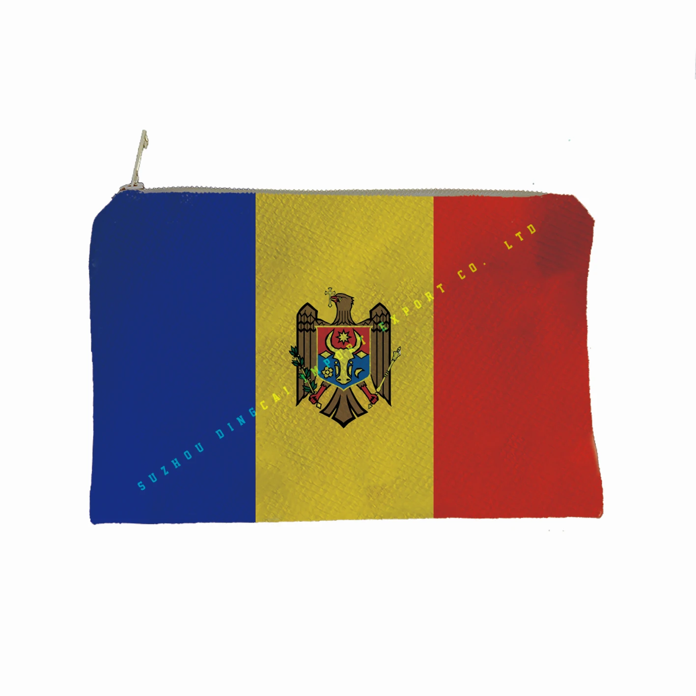 10x6 inches  MOLDOVA  Cosmetic Bag Double Sided Sublimation Printing  Purse Wallet Makeup Pouch Bags