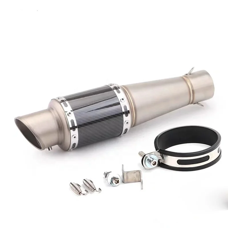 51mm Universal stainless steel muffler for motorcycling
