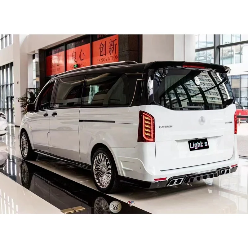Car accessories include front rear bumper for Mercedes benz V-class Vito V260 V250 2016-2022 W447 change to Lorinser LX Style