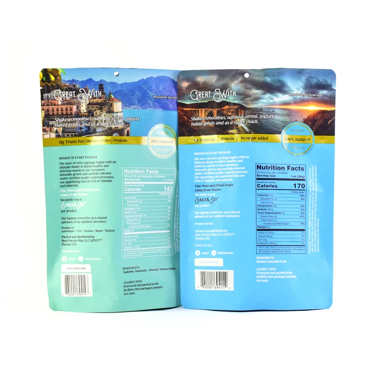 Low MOQ  Custom Design Digital printing Small Flat Sachet Flat Zipper Plastic Bags For  Packaging