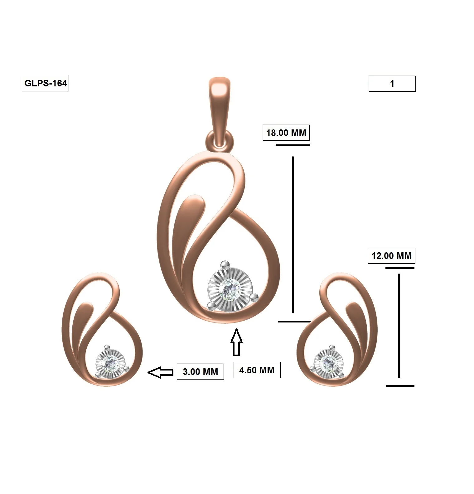 
Fashion Wholesale 18K Yellow, Rose, White Gold Plated Jewelry Custom Pendant for Women/Men/Girl/Daughter/Wife 