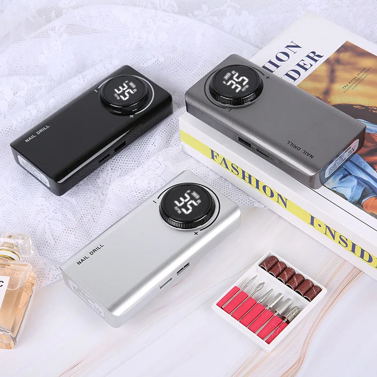 Portable E File Nail Drill Machine Sanding Bands for Nail Drill Bits Nail Care Tools And Equipment Cuticle Gel Polish Remover