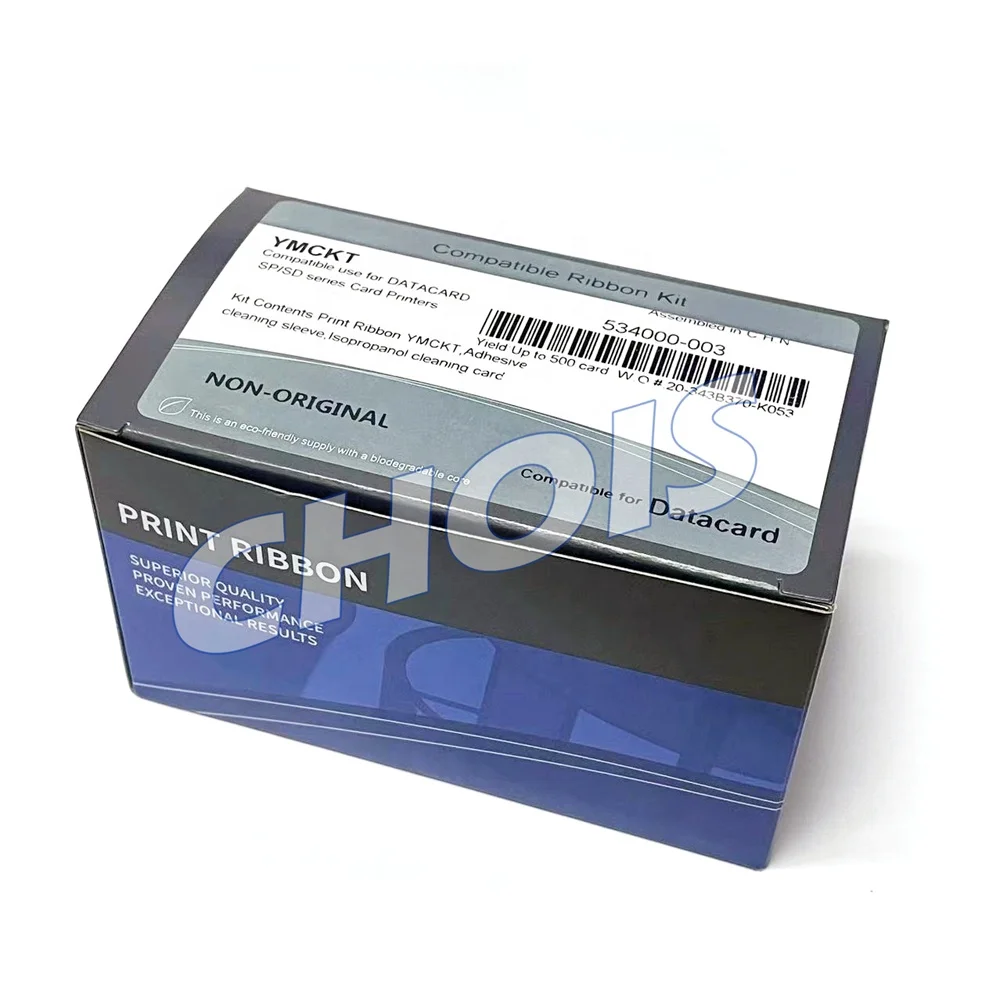 Compatible Datacard SP35 YMCKT Color Ribbon 534000-003,500 images