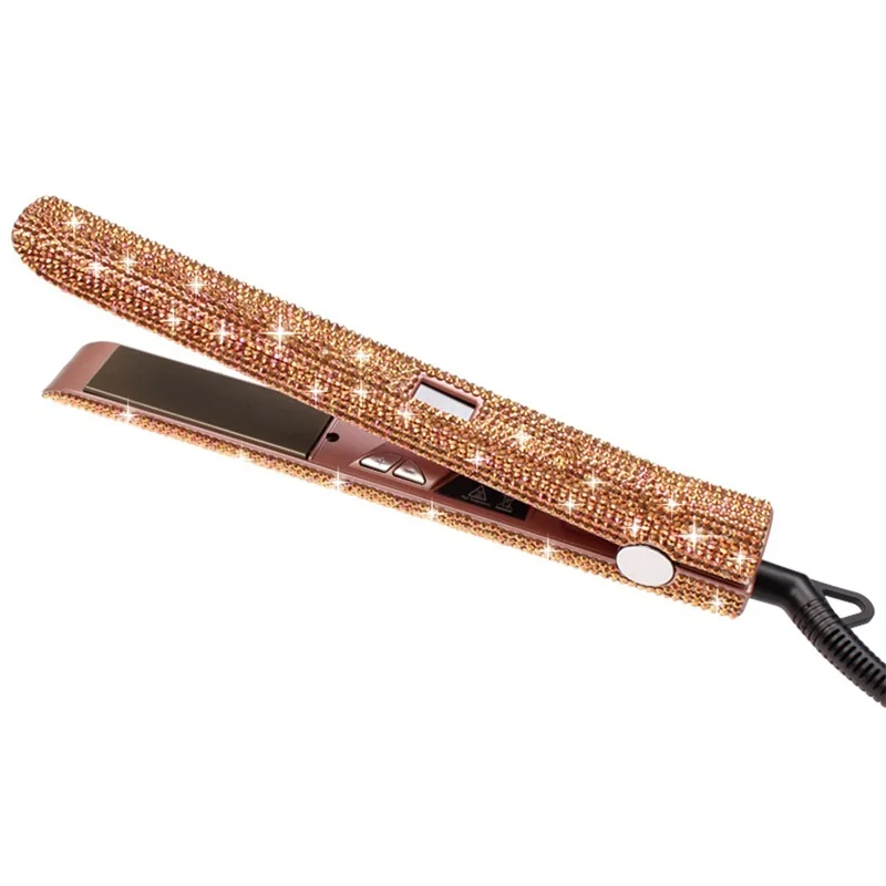 
Portable Titanium Hair Flat Irons Wholesale Bling 450f Flat Iron Titanium MCH PTC Hair Straightener Can Custom LOGO MOQ 1pcs 
