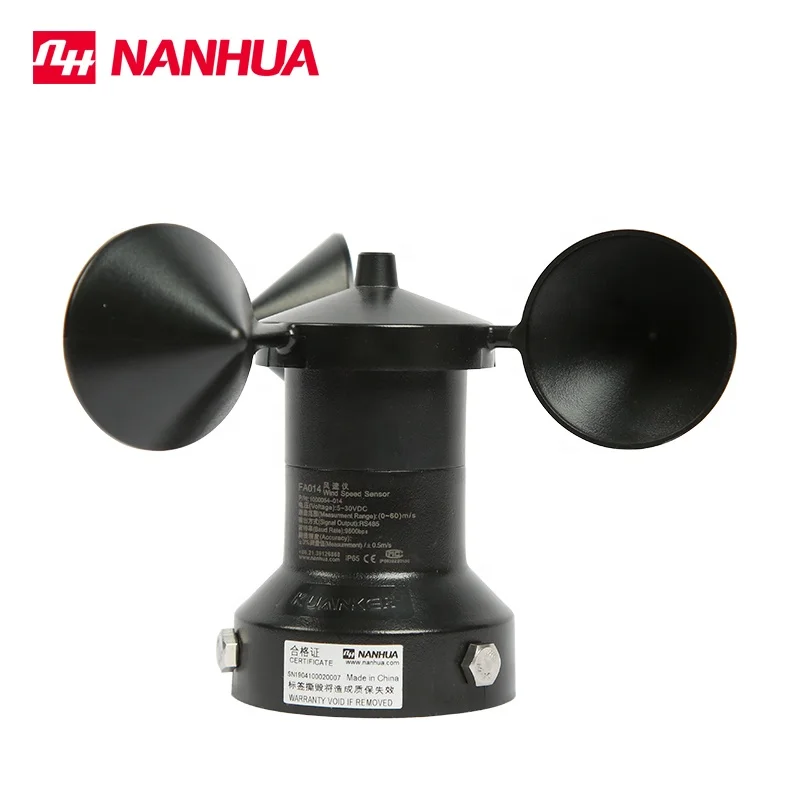 High accuracy mechanical anemometer wind speed sensor for solar tracker /cranes/ wind power/ etc