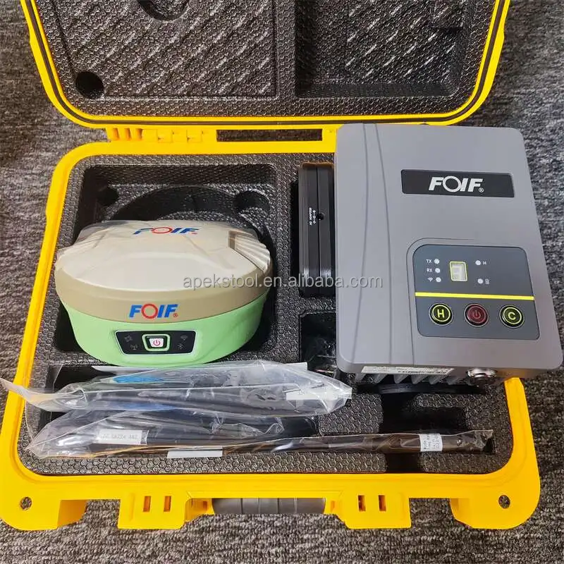 Easy To Operate Foif A90 Gps Rtk Gnss Receiver 1408 Channels Imu Base And Rover External Battery  Rtk Gnss Gps Foif A90