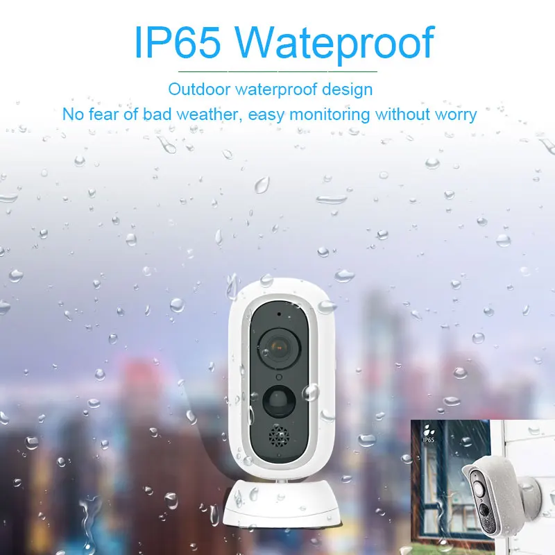 Factory direct cctv camera 1080P hd smart wifi outdoor wireless ip cameras with rechargeable battery powered