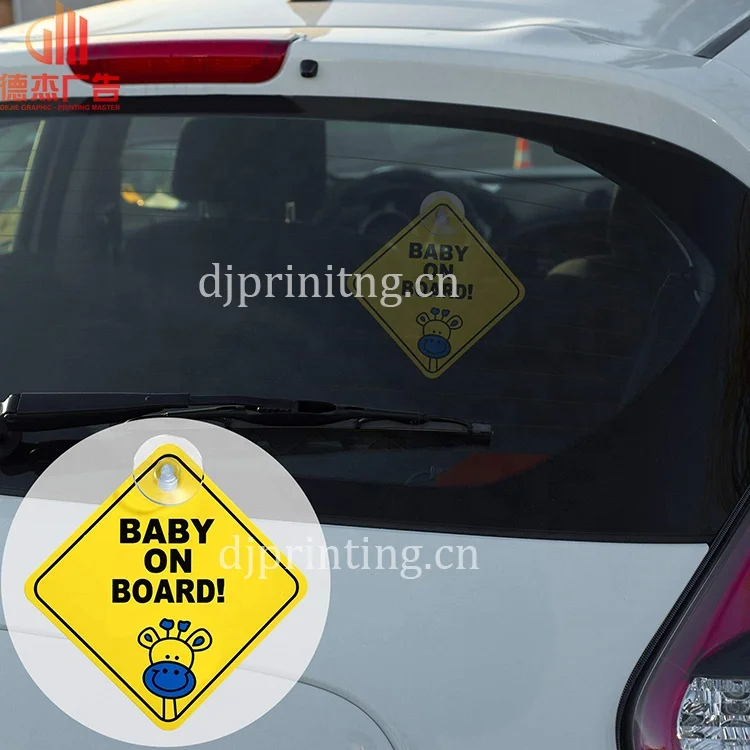 Custom car window baby on board sticker