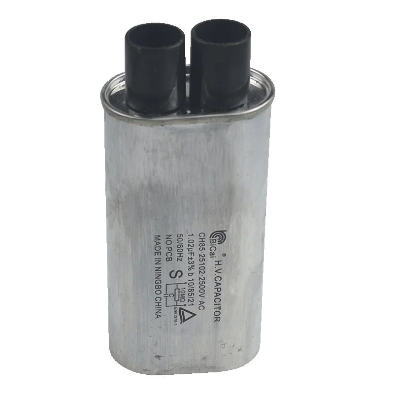 CH85 2500 v 1.02UF blue color microwave high voltage capacitor drying equipment high voltage capacitor