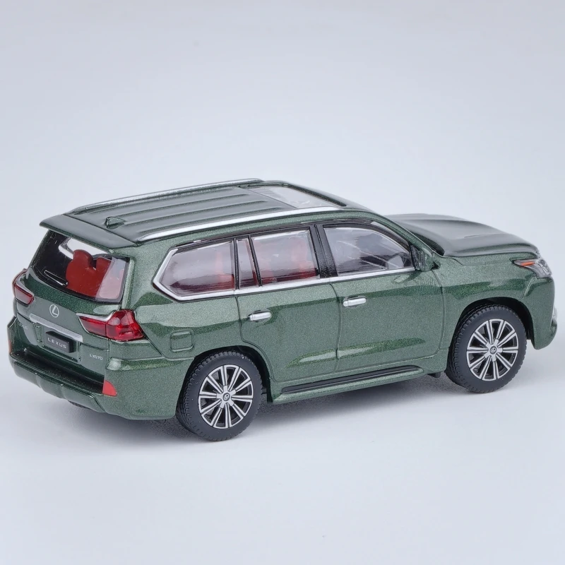 JKM 1:64 Lexus LX570 спортивный внедорожник миниатюрная модель 1/64 игрушечный автомобиль премиум-класса Бесплатные колеса литой Сплав коллекция подарков