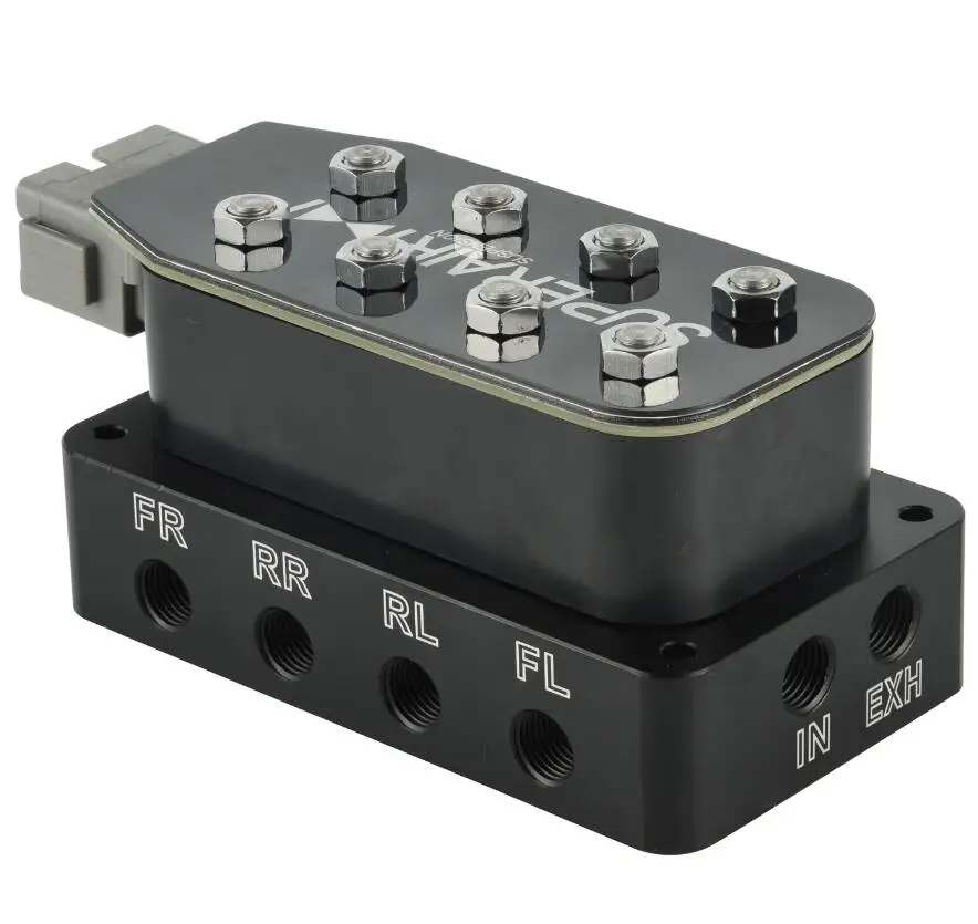 Accuair Type Racing Vu4 Manifold Kit 4-Corner Control Air Ride Bag Suspension System Solenoid Valves