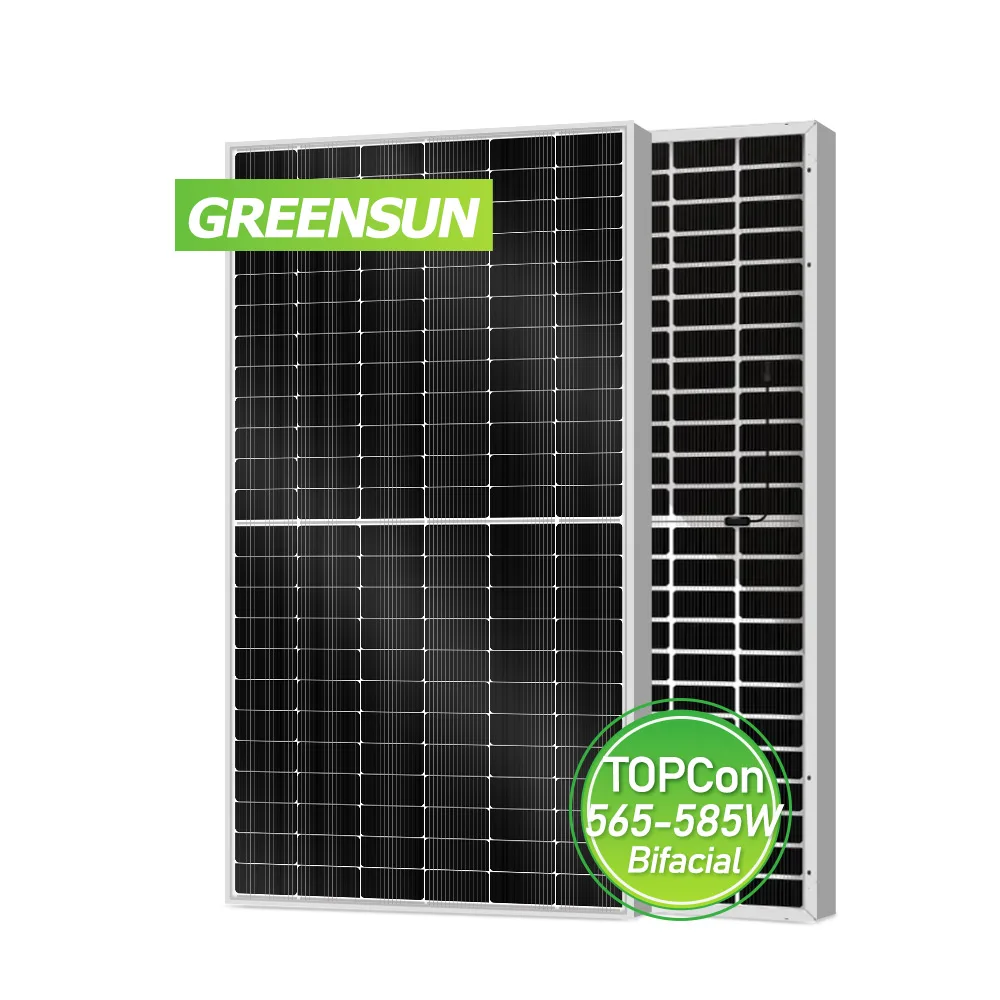 Монокристаллические солнечные панели Greeensun N 560 Вт 565 570 575 солнечная панель topcon двухфазная 580 585 590 600