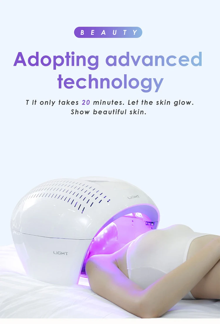 Portable PDT Biophotonic 7 Color Led Light Therapy Facial Skin Care Machine Spray Spectrometers Facial Care Wrinkle Remover