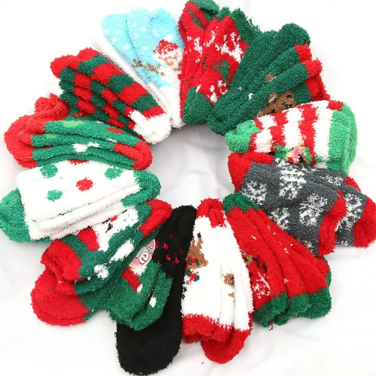 New Design Thermal Socks Women Hot Sale Christmas Fuzzy Socks
