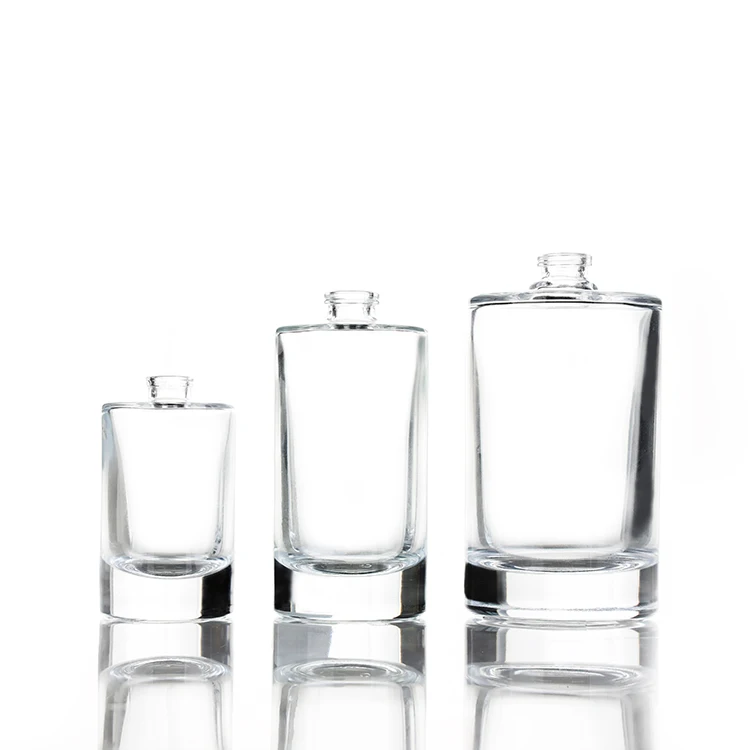 50ml 100ml OEM wholesale luxury glass cylinder empty mini parfum bottles cosmetic spray pump fragrance perfume glass bottles