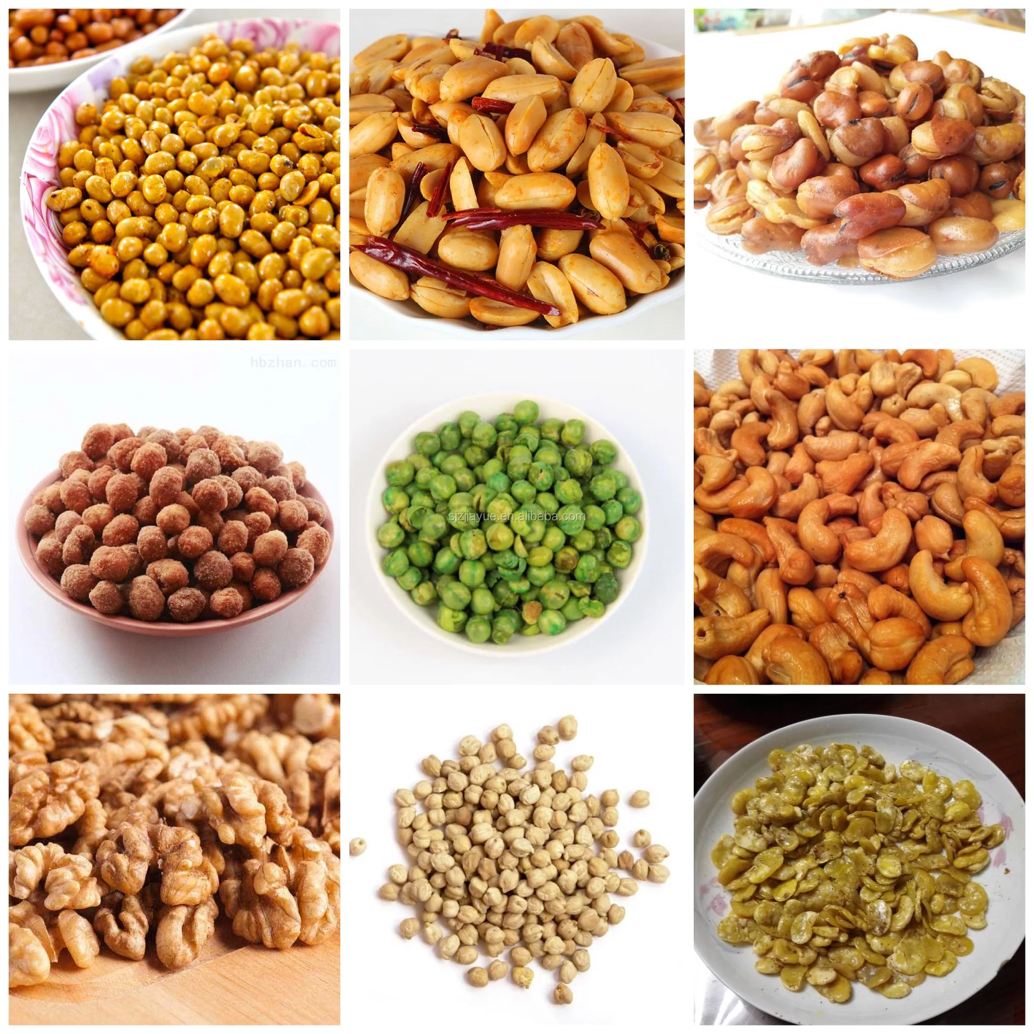 cashew nut/peanut frying machine