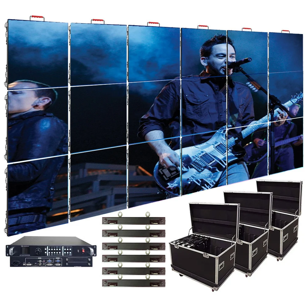 Outdoor Led Video Wall Display P2.6 P2.9 P3.9 P4.8 P5 Led Advertising Rental Display Screen Panel Stage Led Screen