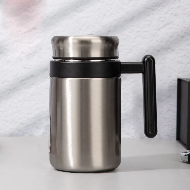 Customized Intelligent Temperature Control Tumbler Stainless Steel Office Mug for Coffee and Tea Separation for Business Use