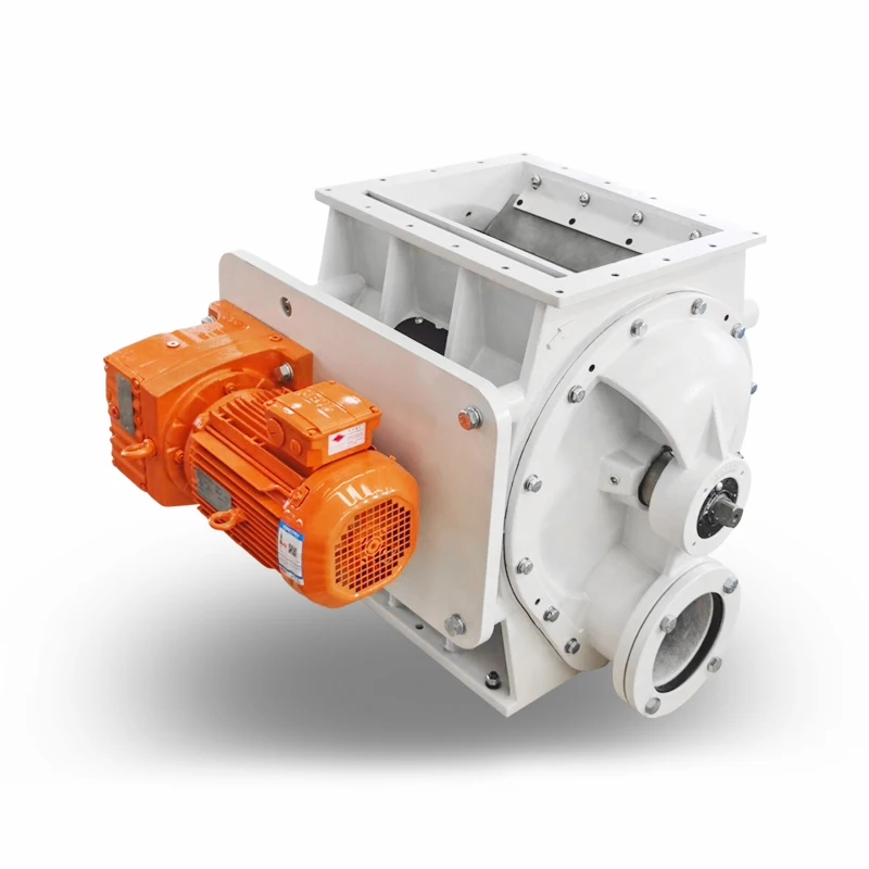 2022 hot sale wear resistant rice husk unloading rotary airlock valve under silos