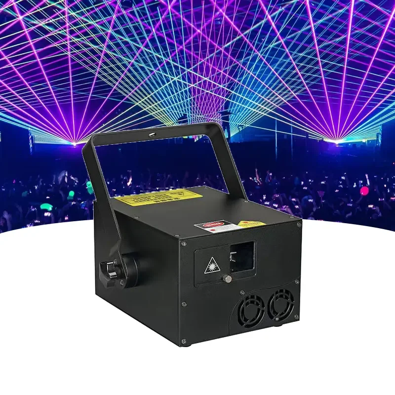 2w 3w 5w Laser Show ILDA 3d Laser Projector Party Disco Stage Full Color Lazer Animation Dj Laser Lights For Night Club