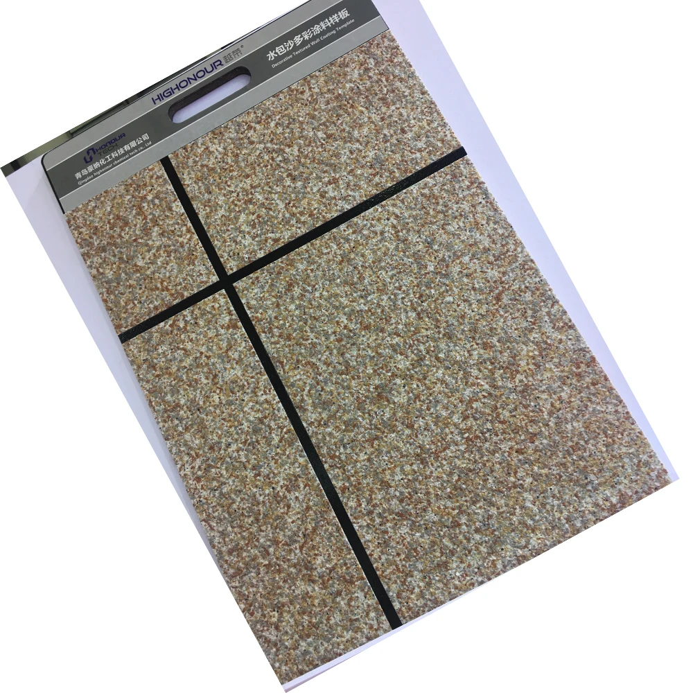 water based styrene acrylic polymer for continuous phase multi color wall paints