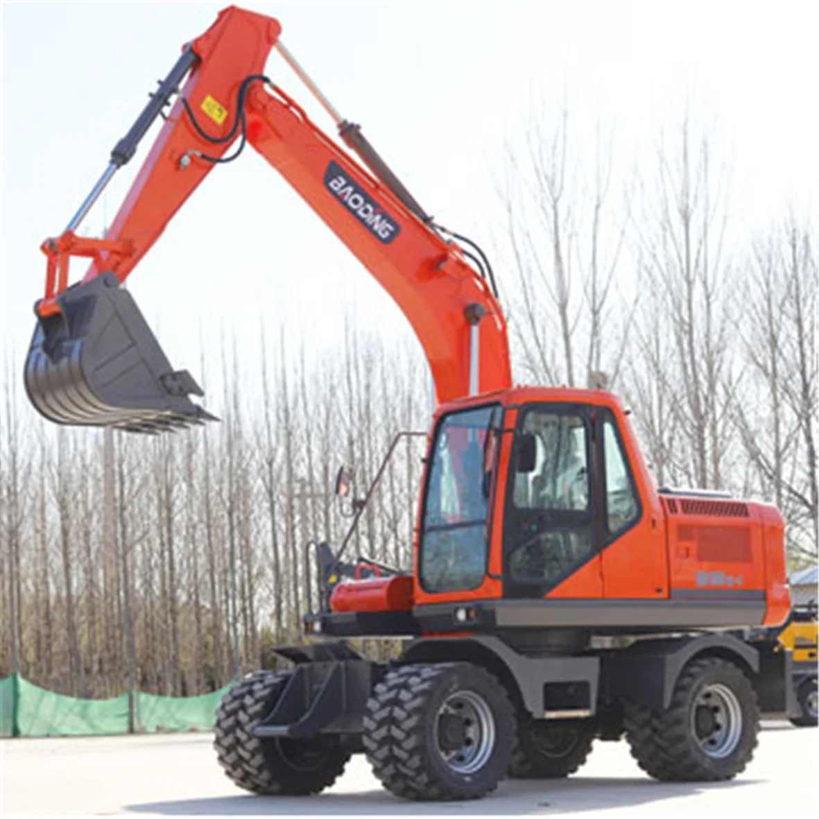 BD150W China famous scrap excavator 15 ton big excavator on wheel mounted scrap grapple